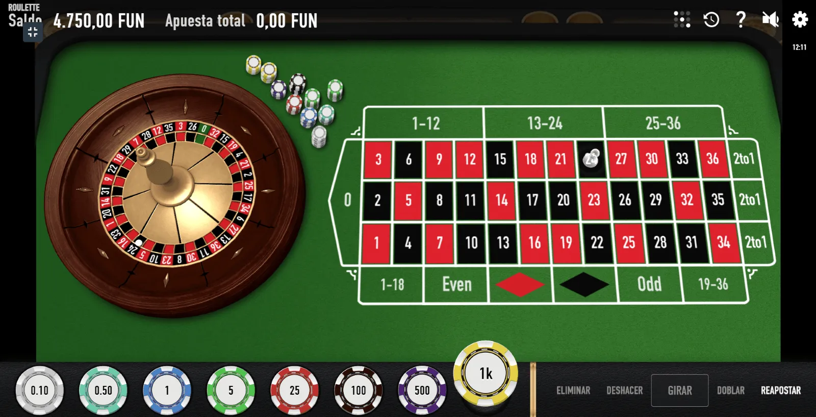 Ruleta online Ruleta en línea